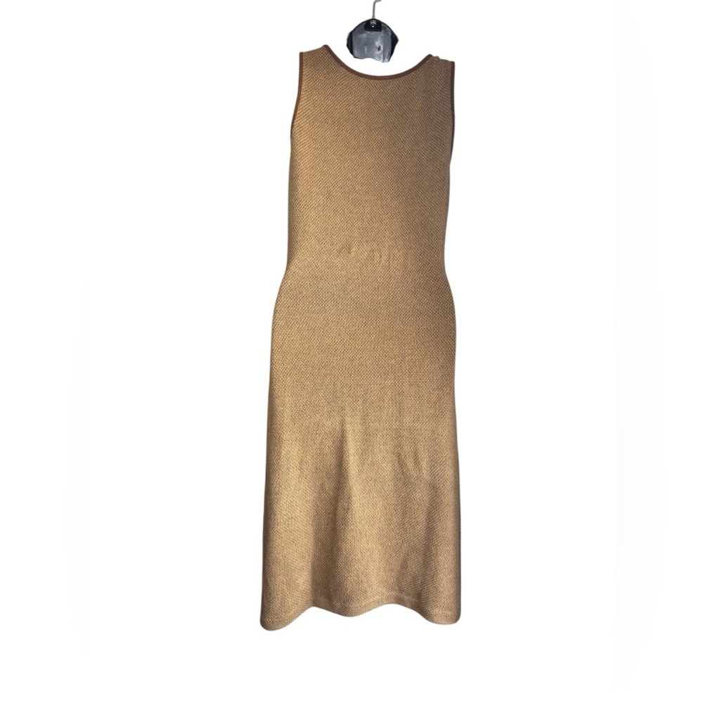 Ralph Lauren women’s brown midi maxi linen cotton mix dress sz small preloved - Picture 4 of 6